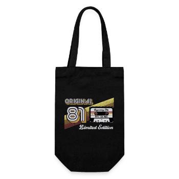 1981 Anniversaire Vintage Rétro Vintage Cadeau - Sac à bouteille - noir - Devant