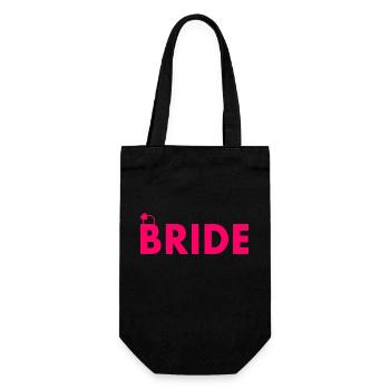 Bride - Geschenkbeutel für Flaschen - Schwarz - Vorne