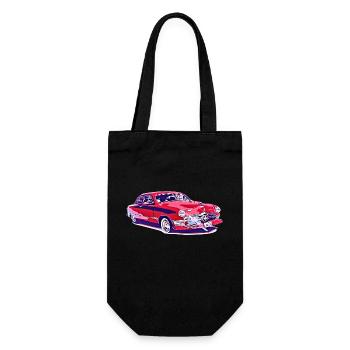Auto - Geschenkbeutel für Flaschen - Schwarz - Vorne