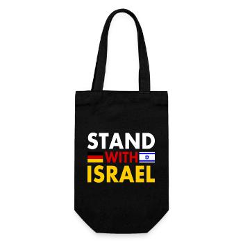 Stand with israel - Sac à bouteille - noir - Devant