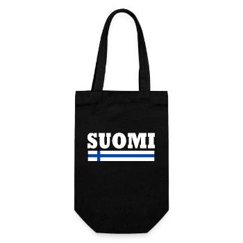 Suomi - Geschenkbeutel für Flaschen - Schwarz - Vorne