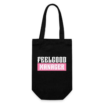 Feelgood manager rosa tshirt schwarz - Geschenkbeutel für Flaschen - Schwarz - Vorne