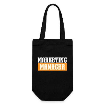 Marketing Manager orange tshirt noir - Sac à bouteille - noir - Devant