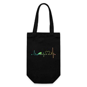 Chameleon Heartbeat - Gift Bag for Bottles - black - Front