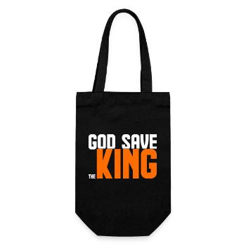 Möge Gott den König retten - Geschenkbeutel für Flaschen - Schwarz - Vorne
