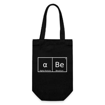 Abe Name First Name Chemistry Periodic Table Elements - Gift Bag for Bottles - black - Front