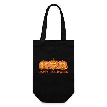 Halloween Pumpkin - Gift Bag for Bottles - black - Front