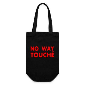 No way touché - Geschenkbeutel für Flaschen - Schwarz - Vorne
