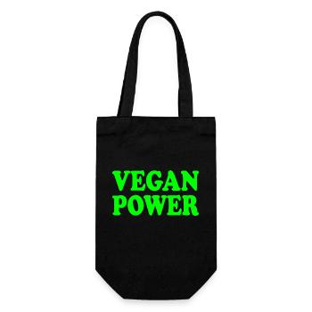 Vegan power - Sac à bouteille - noir - Devant