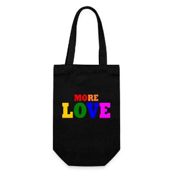 More love - Gift Bag for Bottles - black - Front