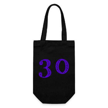 30 ANS. 30e ANNIVERSAIRE. ANNIVERSAIRE 30 ANS. 30 - Sac à bouteille - noir - Devant