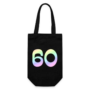 geschenkidee, 60 pastellfarbe - Geschenkbeutel für Flaschen - Schwarz - Vorne