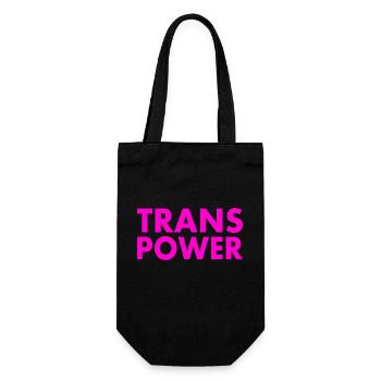 Trans power - Geschenkbeutel für Flaschen - Schwarz - Vorne