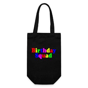 Birthday squad - Geschenkbeutel für Flaschen - Schwarz - Vorne