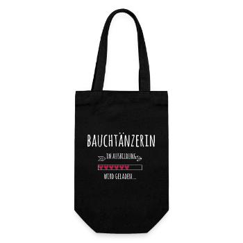 Bauchtanz & Bauchtänzerin in Ausbildung Geschenk - Geschenkbeutel für Flaschen - Schwarz - Vorne