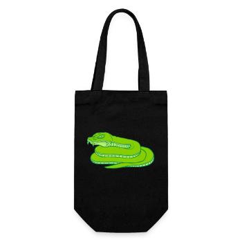 Conception de serpent dangereux maléfique - Sac à bouteille - noir - Devant