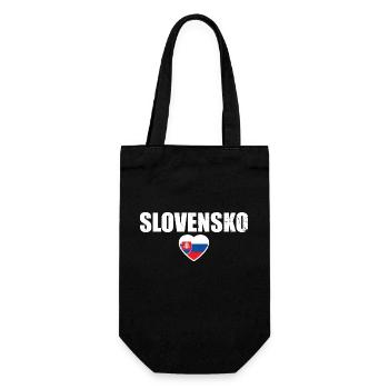 Slovensko Slowakei Slowakische Flagge Slowake - Geschenkbeutel für Flaschen - Schwarz - Vorne