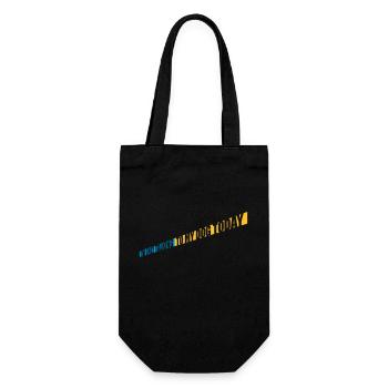 only talking to dog - Gift Bag for Bottles - black - Front
