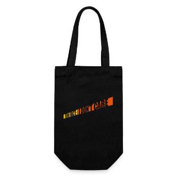 I dont care fact - Geschenkbeutel für Flaschen - Schwarz - Vorne