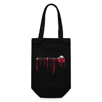zombie hunter Halloween quote - Gift Bag for Bottles - black - Front
