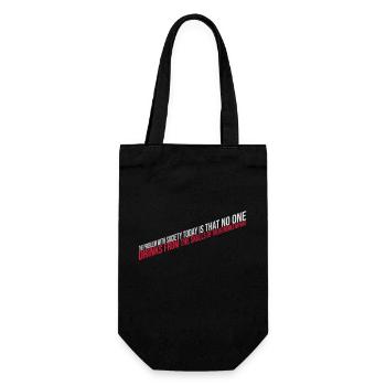 drinks from enemies skulls - Gift Bag for Bottles - black - Front