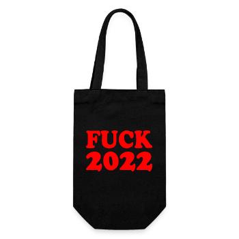 Fuck 2022 - Gift Bag for Bottles - black - Front