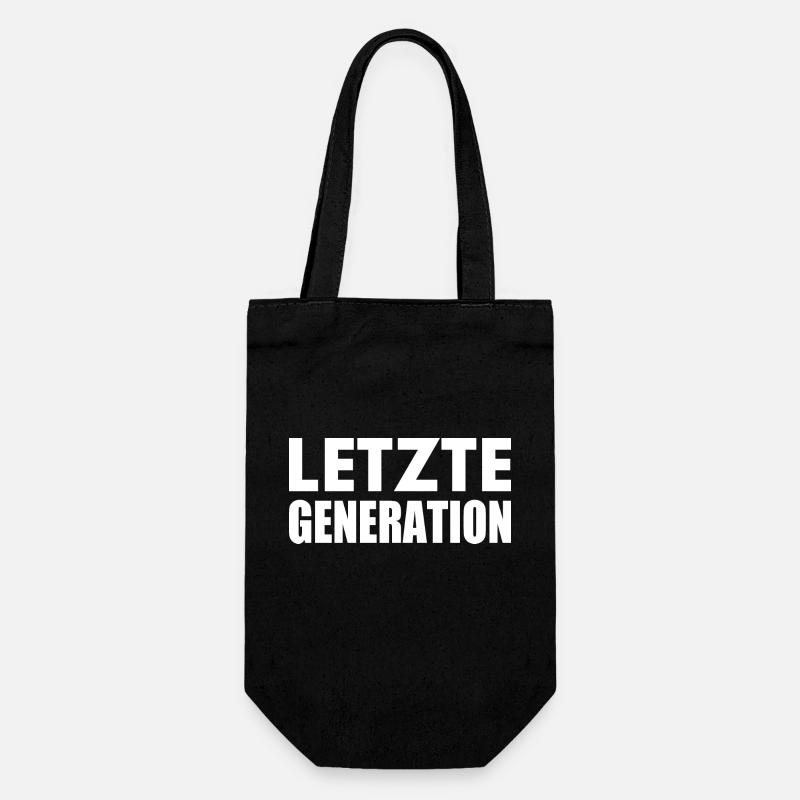 Letzte generation - Geschenkbeutel für Flaschen - Schwarz