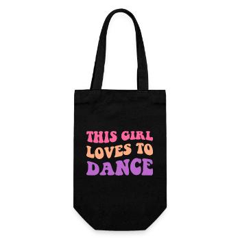 Cette fille aime danser I - Sac à bouteille - noir - Devant