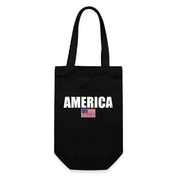 Amérique Drapeau américain États-Unis - Sac à bouteille - noir - Devant