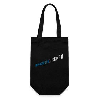 I closed my book - Gift Bag for Bottles - black - Front
