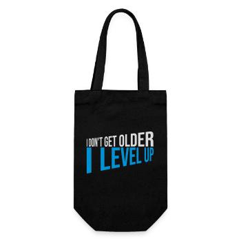 get older level up - Gift Bag for Bottles - black - Front