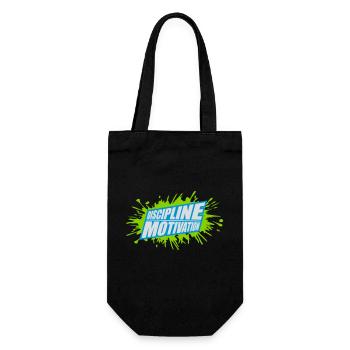 Citation de discipline sur la motivation - Sac à bouteille - noir - Devant