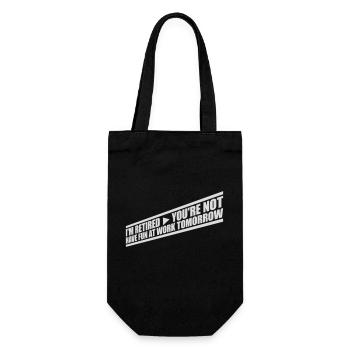 have fun at work - Geschenkbeutel für Flaschen - Schwarz - Vorne