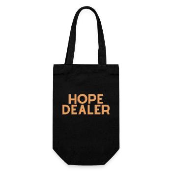 Hope Dealer - Citation chrétienne - Sac à bouteille - noir - Devant