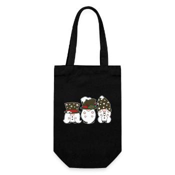 Noël Noël Gnomies - Sac à bouteille - noir - Devant