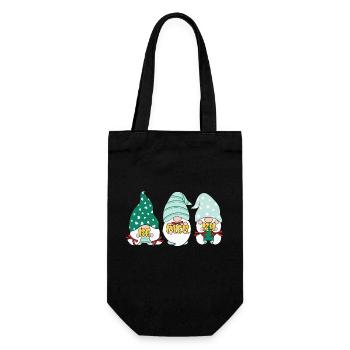 Noël Noël Gnomies - Sac à bouteille - noir - Devant
