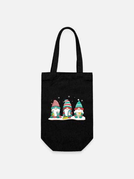 Weihnachten Weihnachtsmann Geschenke - Geschenkbeutel für Flaschen - Schwarz