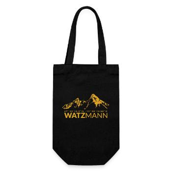 Watzmann GPS coordinates Latitude Longitude - Gift Bag for Bottles - black - Front