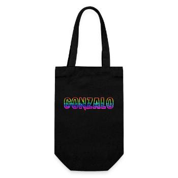 gonzalo rs regenbogen - Geschenkbeutel für Flaschen - Schwarz - Vorne