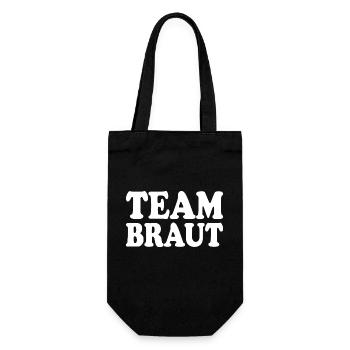 Team braut - Geschenkbeutel für Flaschen - Schwarz - Vorne