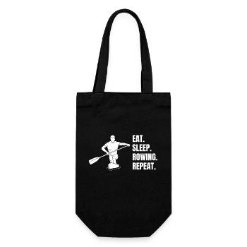 Rowing Saying Rowing Club Funny Rowing Rower - Gift Bag for Bottles - black - Front