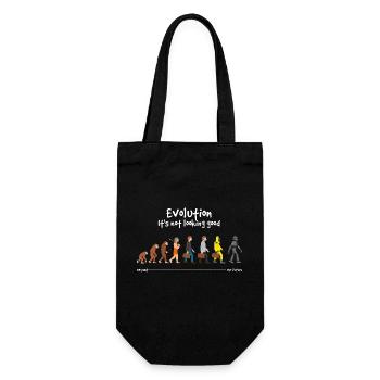 Evolution it s not looking good - Gift Bag for Bottles - black - Front