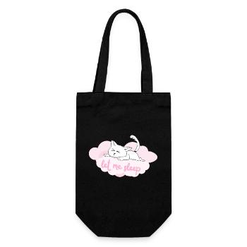 Let me Sleep - For cat fans and sleepy hats - Gift Bag for Bottles - black - Front