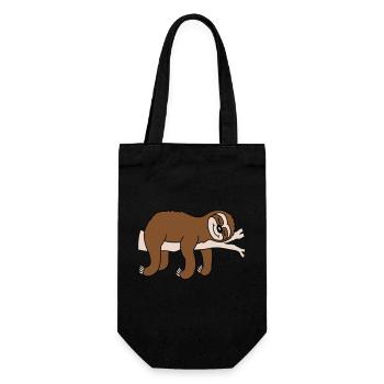 Bande dessinée Tired Sloth Sleeps - Sac à bouteille - noir - Devant
