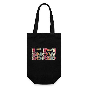 fun under the tree beach holiday statement cute - Geschenkbeutel für Flaschen - Schwarz - Vorne