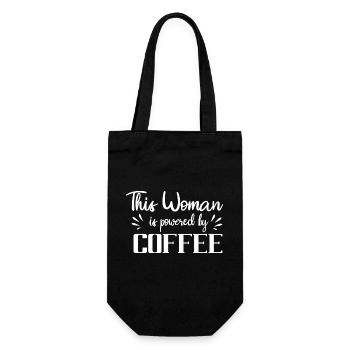 Maman propulsée par le café - Sac à bouteille - noir - Devant