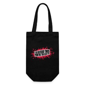 trop près de moi - Sac à bouteille - noir - Devant