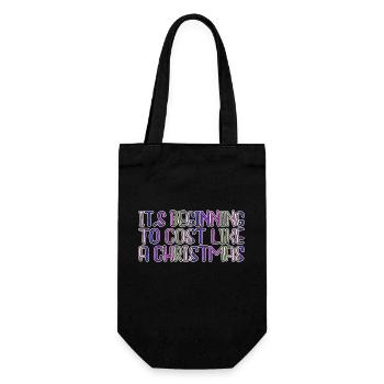 baby funny birthday present animal dino santa - Gift Bag for Bottles - black - Front