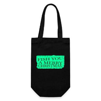 Animal Love Dork Fishing Tournaments Rod Quote - Gift Bag for Bottles - black - Front