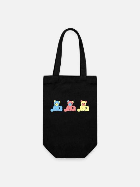 Teddy Bear - Geschenkbeutel für Flaschen - Schwarz